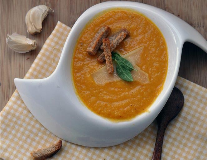 Зимний суп-пюре из сезонных овощей